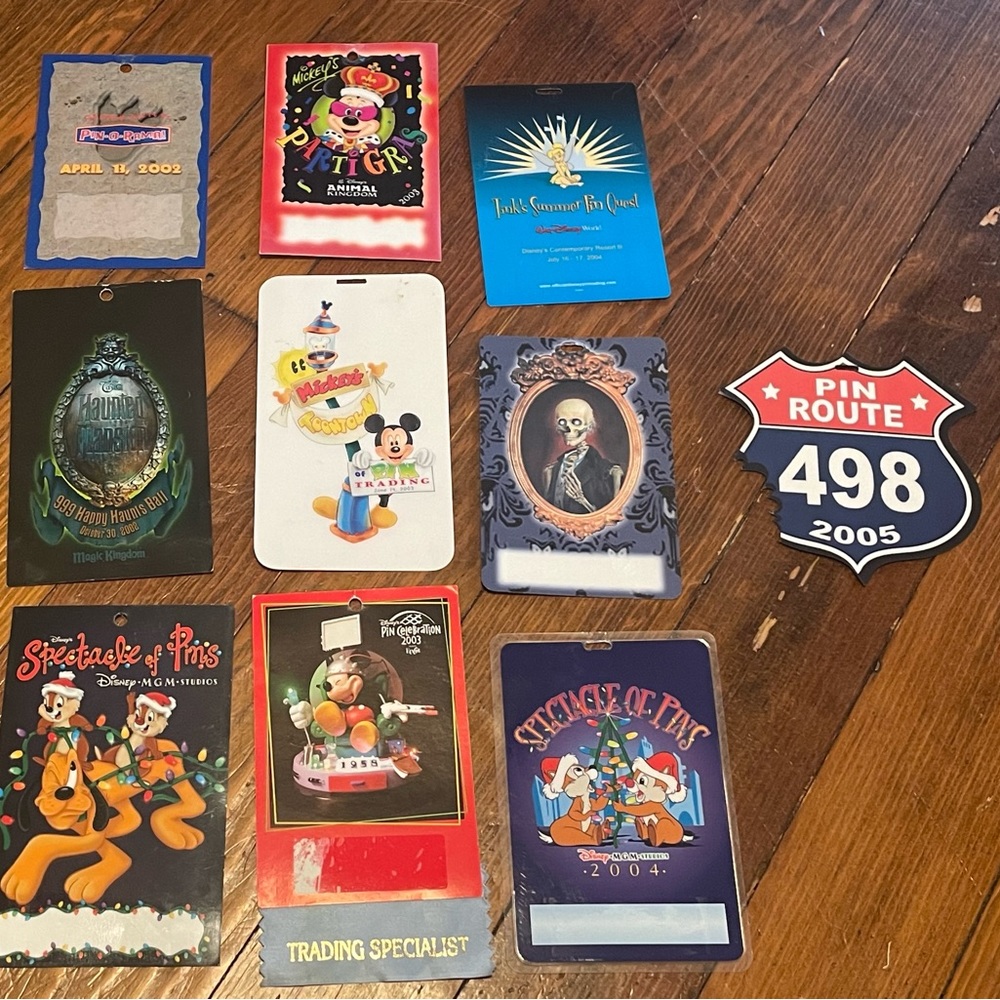 Disney Pin Trading Laminates 2000s